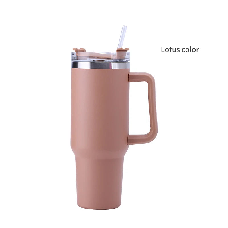 Beauchy Custom 40oz Tumbler With Handle Tumblers Water Bottle with Straw