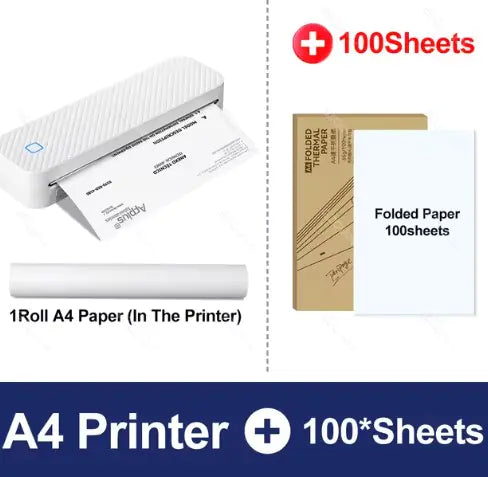 Wireless Portable A4 Thermal Printer