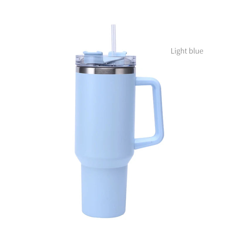 Beauchy Custom 40oz Tumbler With Handle Tumblers Water Bottle with Straw