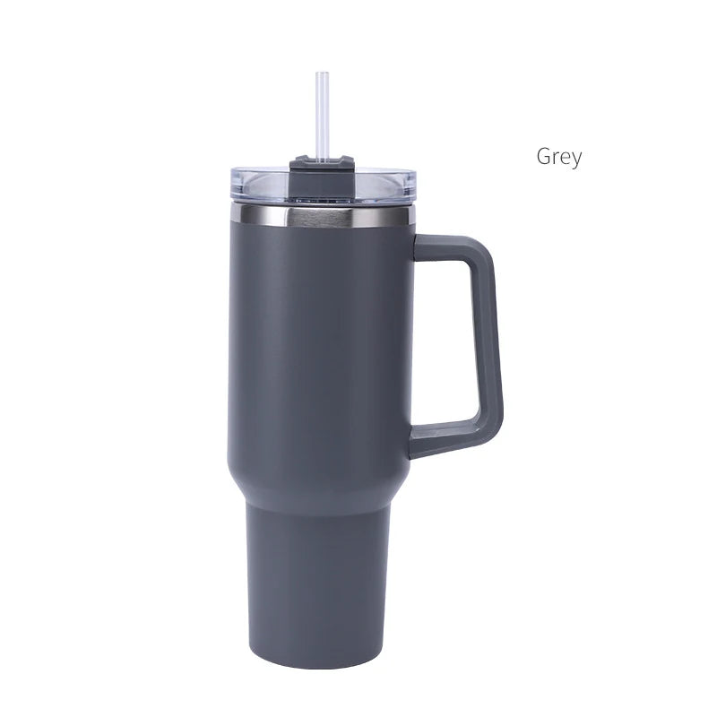 Beauchy Custom 40oz Tumbler With Handle Tumblers Water Bottle with Straw