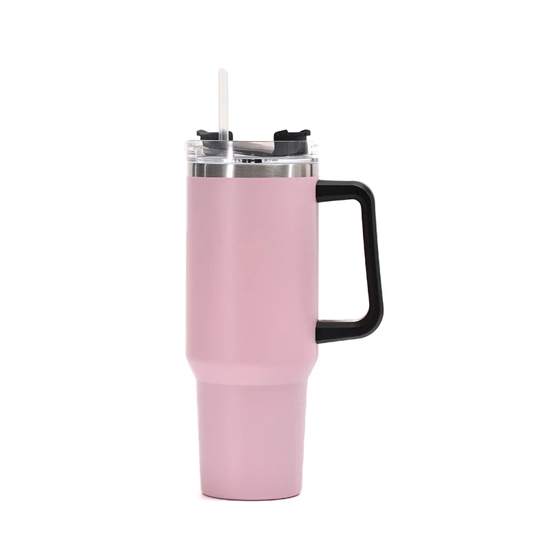 Beauchy Custom 40oz Tumbler With Handle Tumblers Water Bottle with Straw