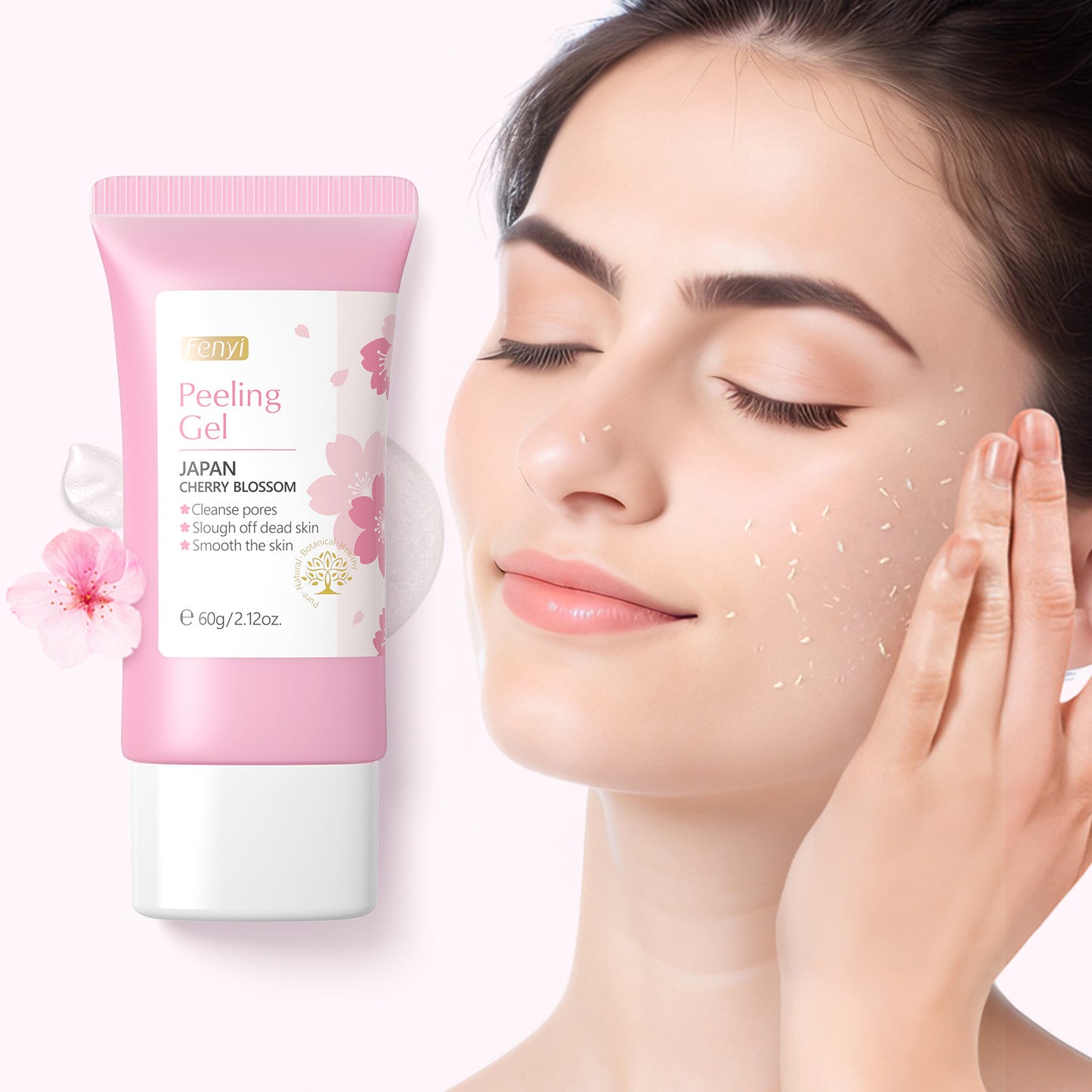 Fyi Japan Sakura Keratin Gel 60g Moisturizing Tender face body cleansing skin care product
