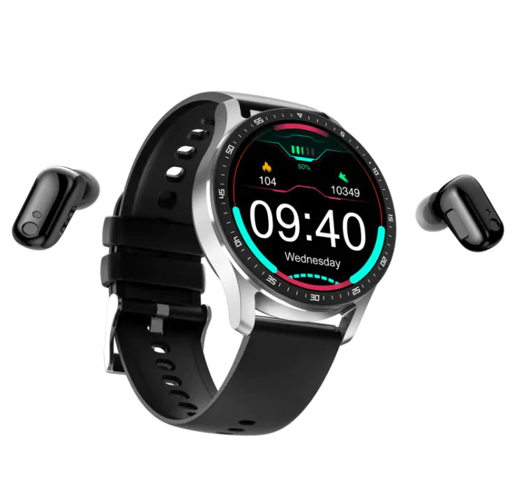X7 Headset Smart Watch TWS Bluetooth Earphones Call Large Screen IP67