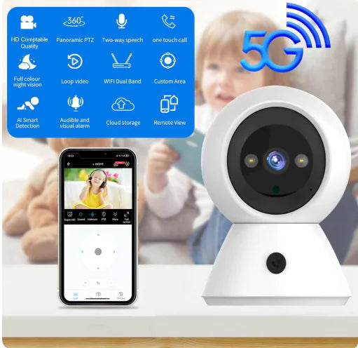 Wireless Webcam Camera for Baby, Elderly, and Pet Monitoring