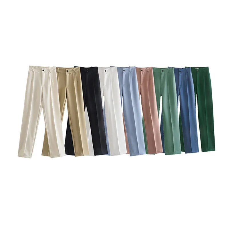 Office Wear Straight Pants for Women