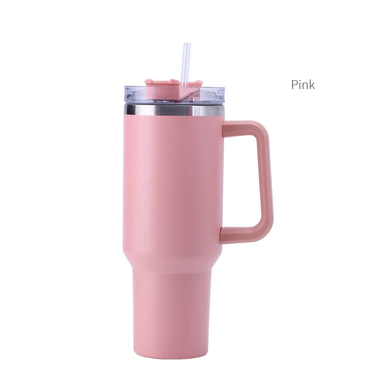 Beauchy Custom 40oz Tumbler With Handle Tumblers Water Bottle with Straw