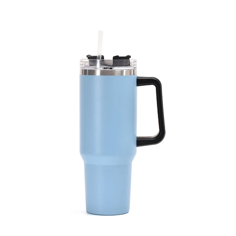 Beauchy Custom 40oz Tumbler With Handle Tumblers Water Bottle with Straw