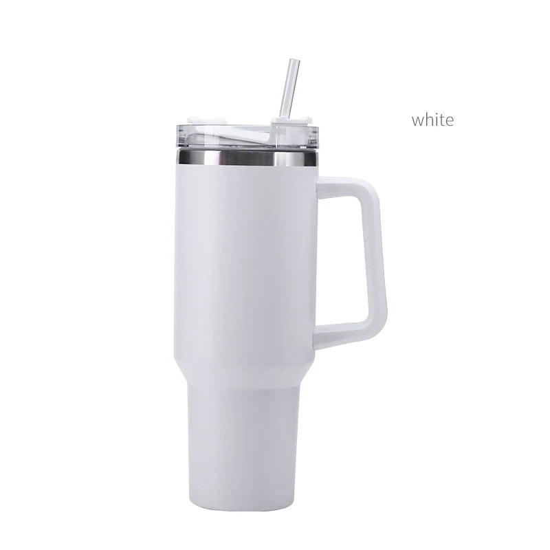 Beauchy Custom 40oz Tumbler With Handle Tumblers Water Bottle with Straw