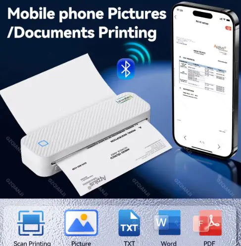 Wireless Portable A4 Thermal Printer