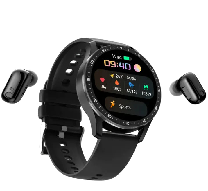 X7 Headset Smart Watch TWS Bluetooth Earphones Call Large Screen IP67