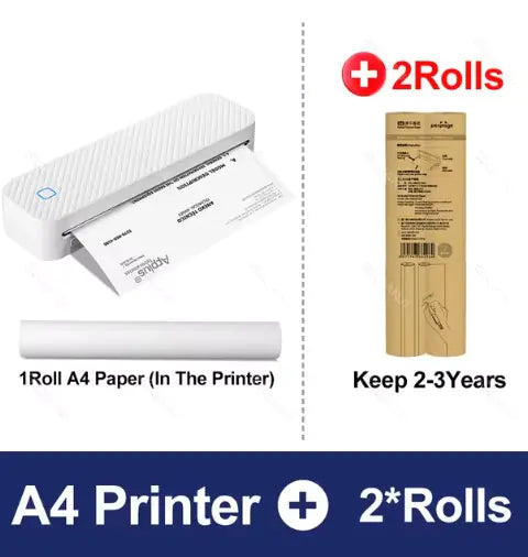 Wireless Portable A4 Thermal Printer