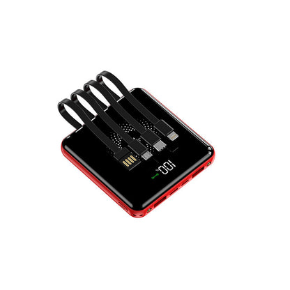 20000mAh Mirror With Four-wire Shared Wireless Power Bank