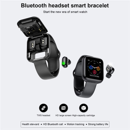 X5 Smart Watch Bluetooth Earphones Waterproof 2 in 1 Smart Watch With Earbuds