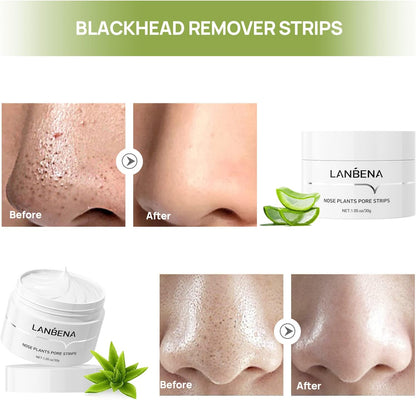 LANBENA Lamberna Blackhead Nose  Nose Patch with 60 Blackhead paper Acne Peel Cleansing  Russia