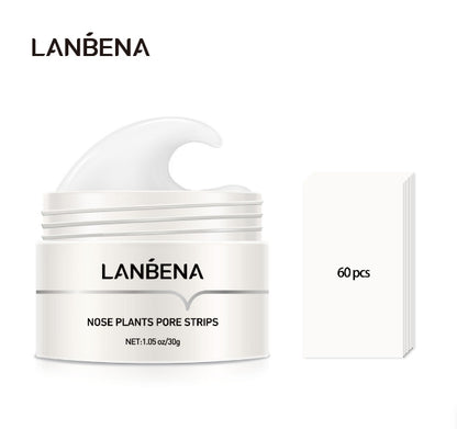 LANBENA Lamberna Blackhead Nose  Nose Patch with 60 Blackhead paper Acne Peel Cleansing  Russia
