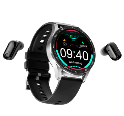 X7 Headset Smart Watch TWS Bluetooth Earphones Call Large Screen IP67