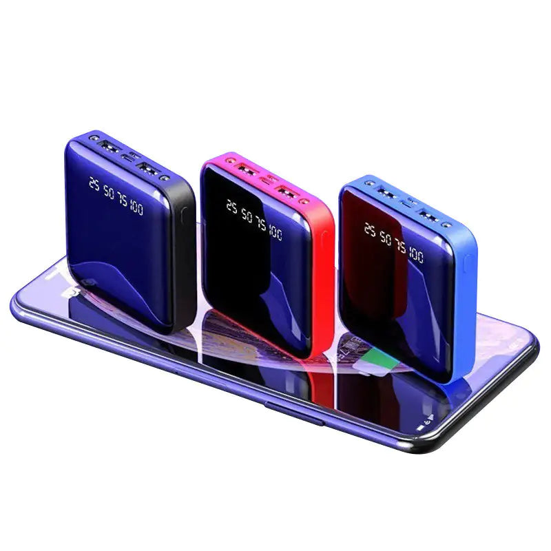 Power Bank 10000mAh Mini LCD Display