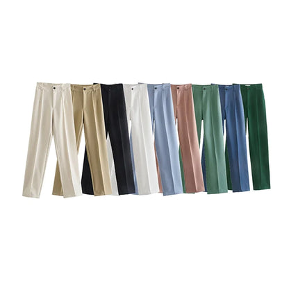 Office Wear Straight Pants for Women