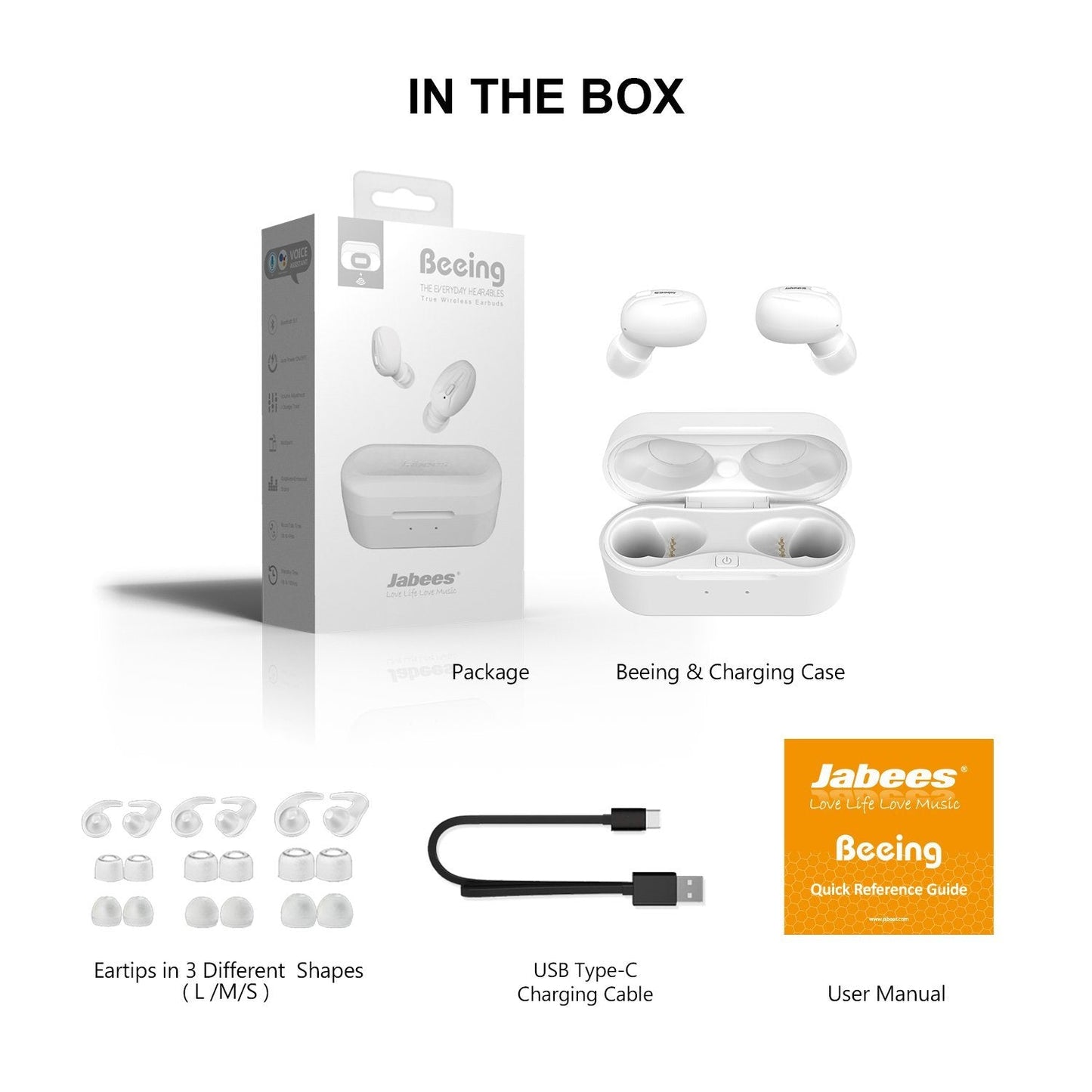 Beeing -True Wireless Earbuds With Qi-Enabled Wireless Charging Case