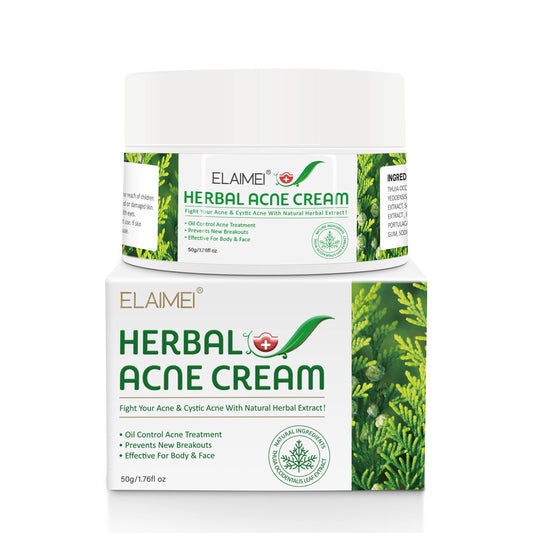 Organic Herbal Extract Anti Acne Treatment Face Cream I Remove Pimple Moisturizing Whitening Skin Care