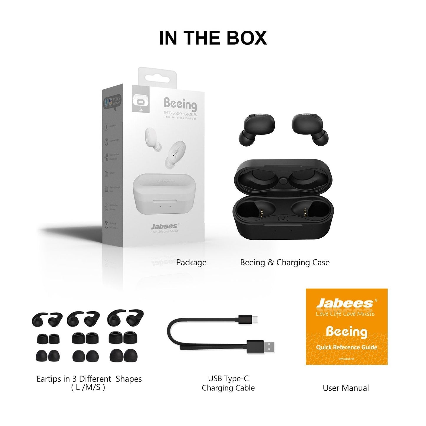Beeing -True Wireless Earbuds With Qi-Enabled Wireless Charging Case