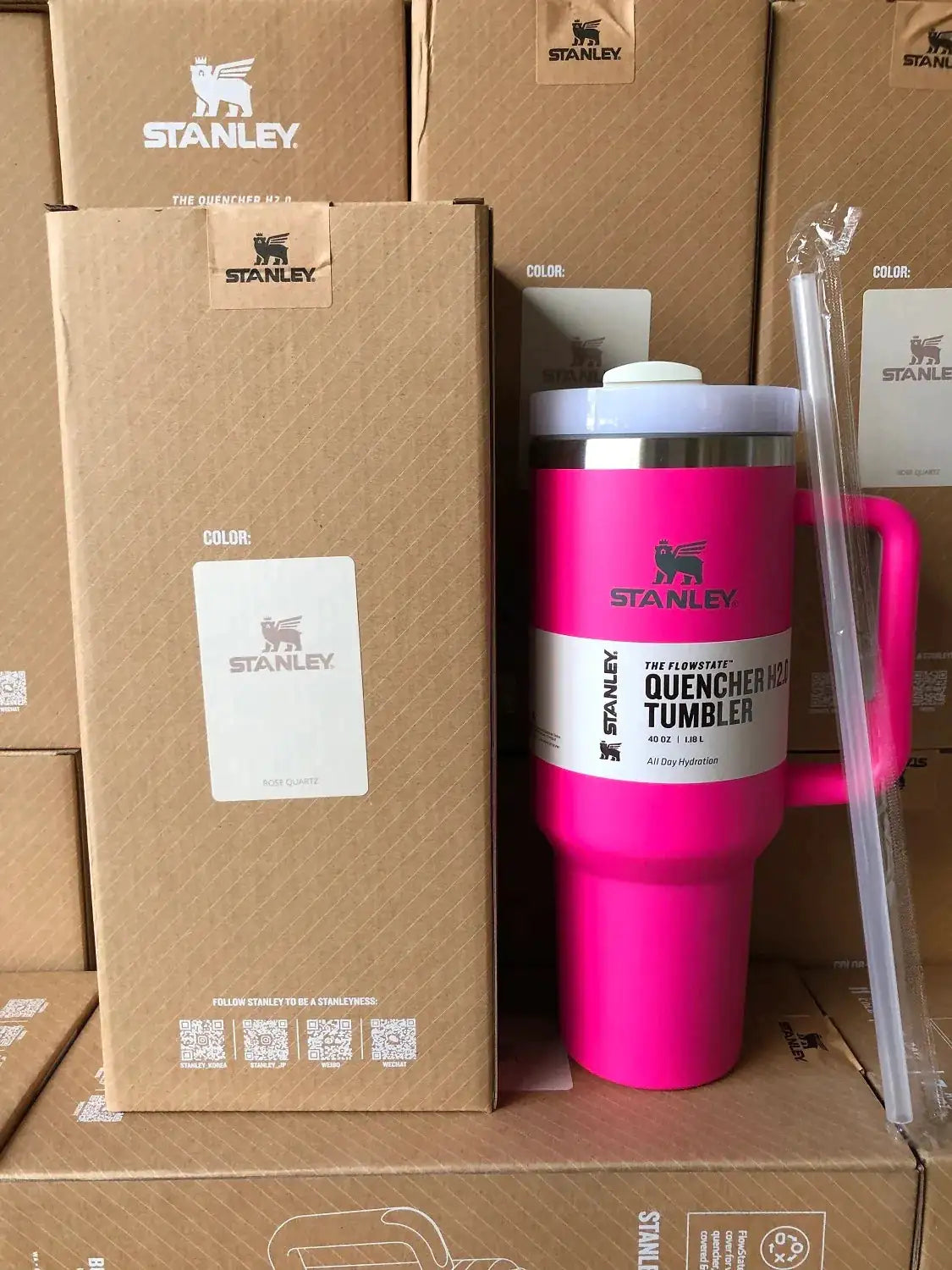 Stanley Insulated Tumbler with Straws H2.0 FlowState Vacuum Flasks