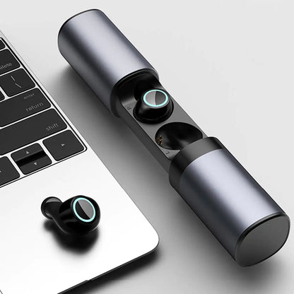 True Twin 2 In 1 Wireless Headphones With Power-bank Phone Charger