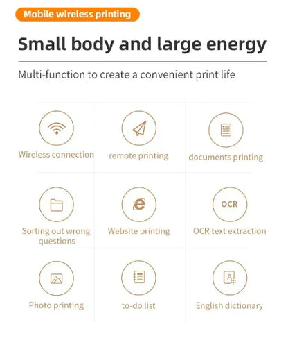 Portable A4 Wireless Thermal Printer