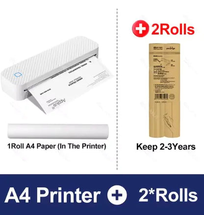 Wireless Portable A4 Thermal Printer