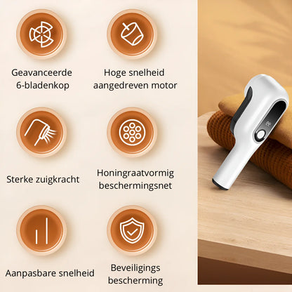 Rechargeable Fabric Shaver with Digital Display